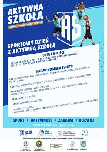 Sportowy Dzień z Aktywną Szkołą w Jabłoni Kościelnej