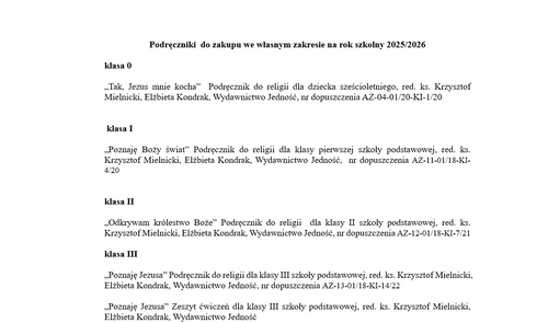 Podręczniki 2025/2026