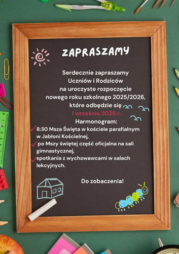 Uroczyste rozpoczęcie roku szkolnego 2025/2026